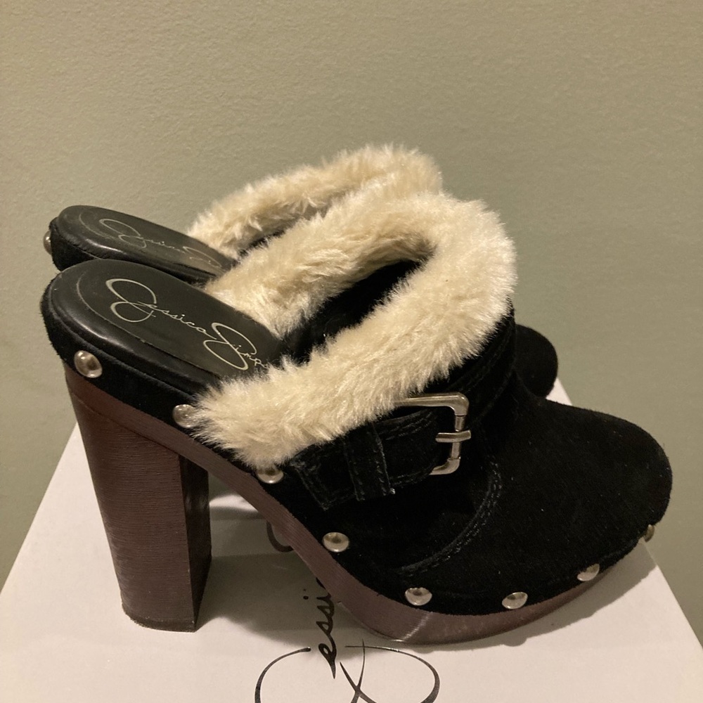 Jessica Simpson high heel clogs